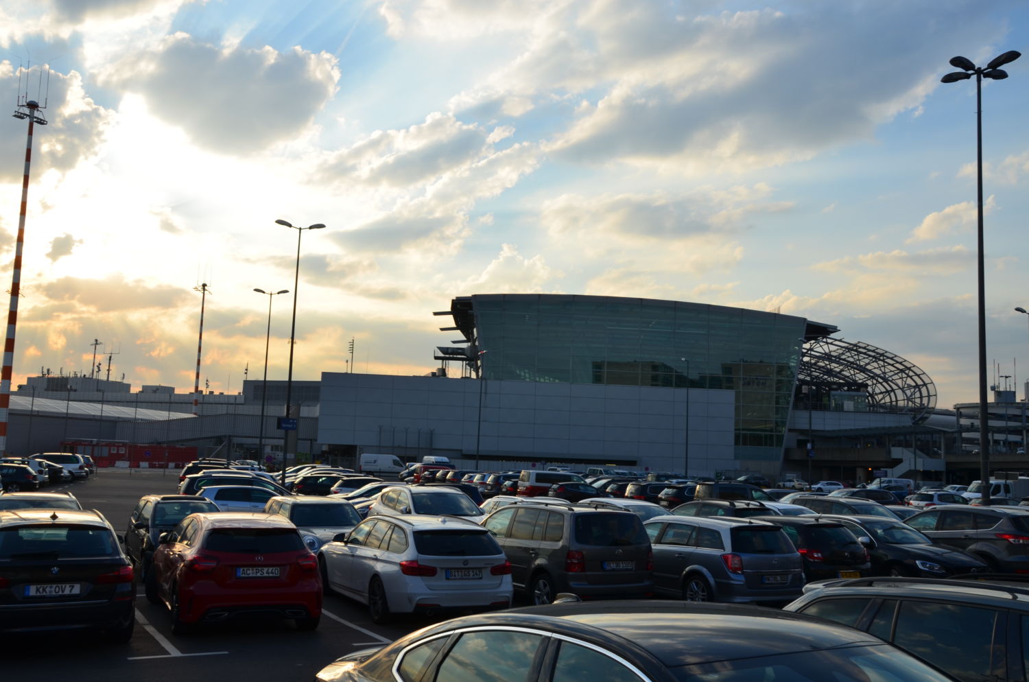 Parkplatz am Flughafen Düsseldorf