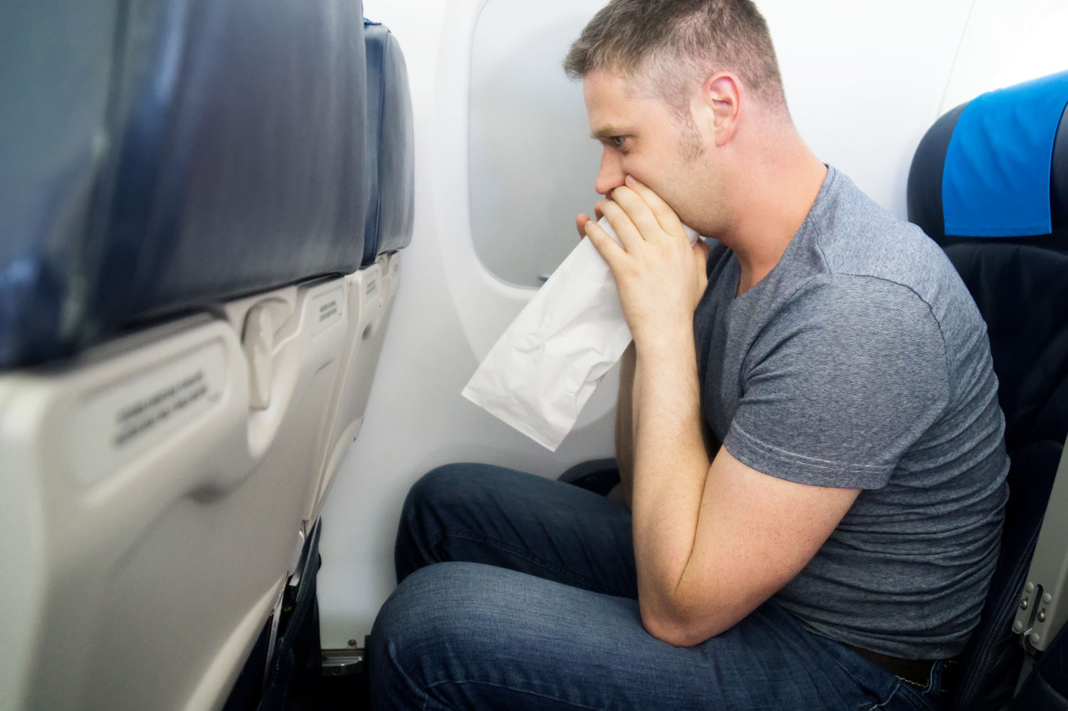 Übelkeit im Flieger