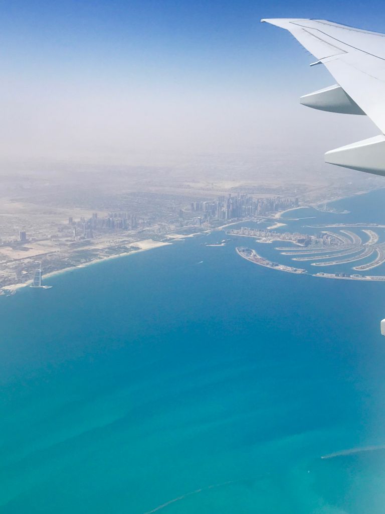 Allein der An- und Abflug können einen in Dubai in Staunen versetzen. Foto: Sascha Tegtmeyer
