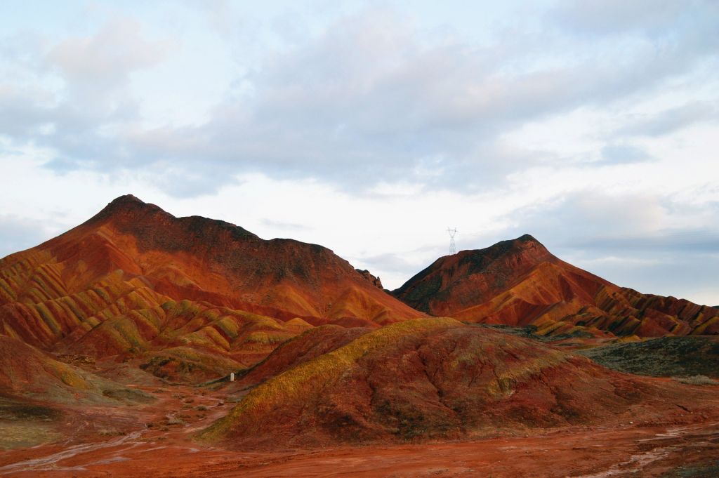 Mondlandschaft in Regenbogenfarben: Gansu in China. Foto: Pixabay