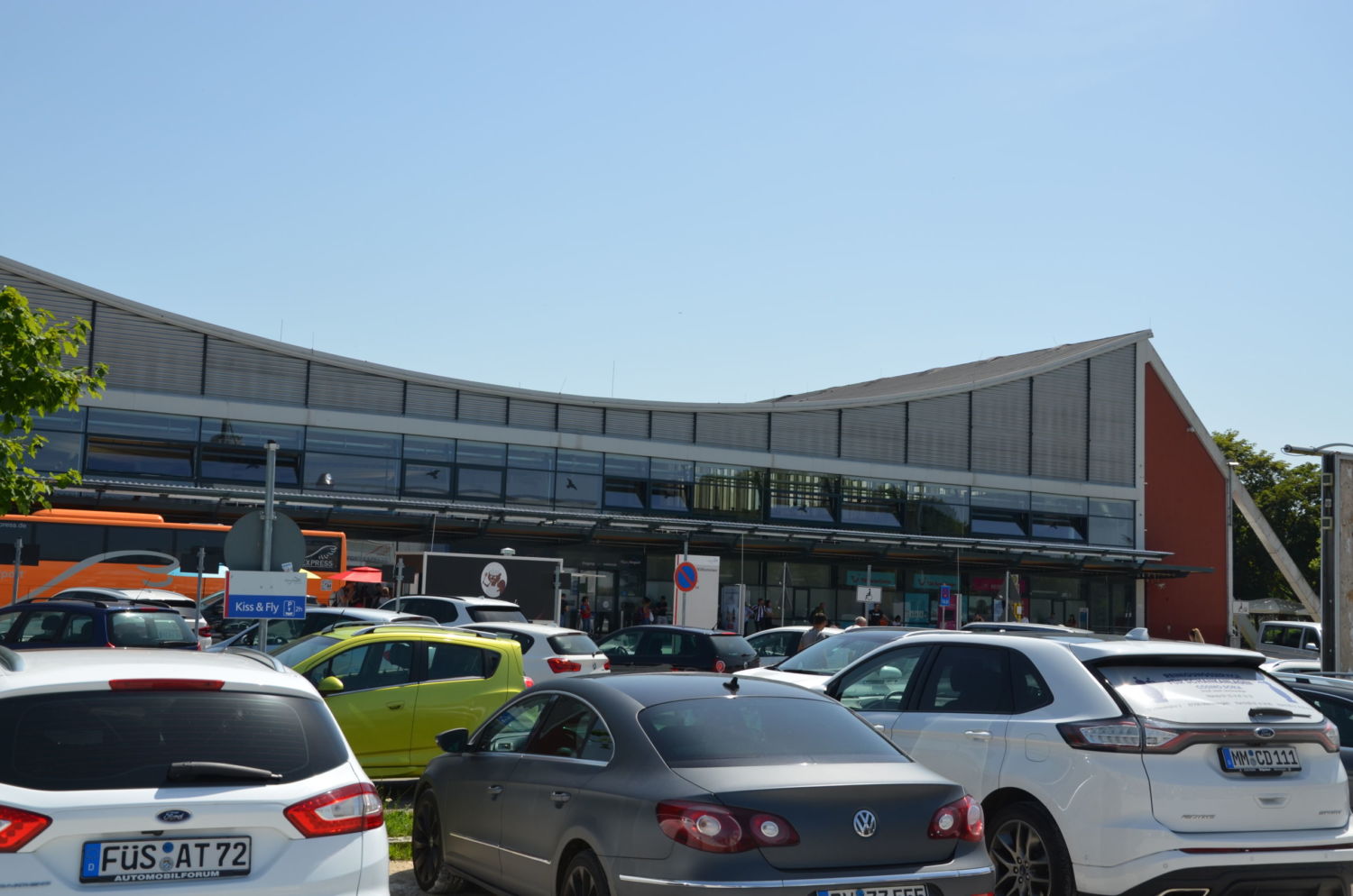 Parkplatz P1 am Flughafen Memmingen