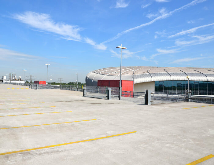 Parkvogel ISS DOME am Flughafen Düsseldorf