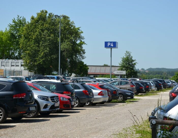 Allgäu Airport Parkplatz P4 am Flughafen Memmingen