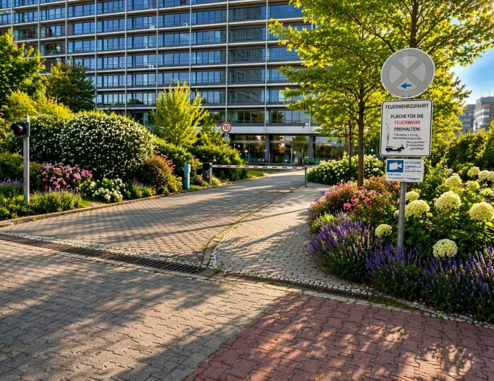 Skyline Parken P3 Außen am Flughafen Frankfurt